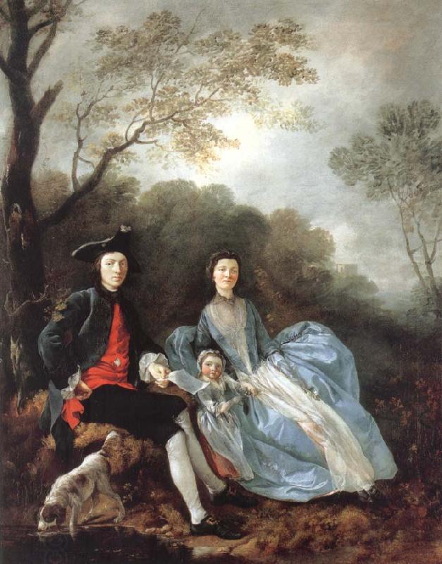 Thomas Gainsborough Self-portrait with and Daughter